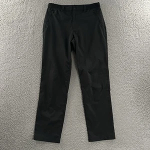 Uniqlo Mens Pants Black Medium Hybrid Tech Drawstring Elastic Waist Polyester - Picture 1 of 17