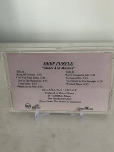 DEEP PURPLE - SLAVES & MASTERS / 1990 RCA PROMO CASSETTE - Picture 1 of 4