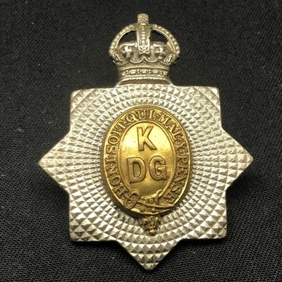 Original WW2 British Army Cap Badge - 1st King's Dragoon Guards - Image 1 of 4