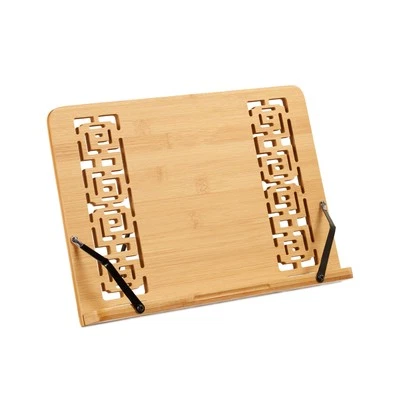 Buchständer Lesepult Bambus Bett faltbar Leseständer verstellbar Kochbuchhalter - Bild 1 von 4