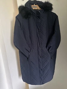 Maine Debenhams - Giubbotto imbottito blu da donna taglia 18 - Foto 1 di 6