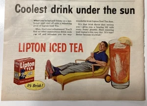 1950’s Lipton Or Glamor Gas Ranges Ad 11”x8”Vintage Magazine Ad (MP187) - Bild 1 von 3