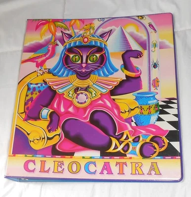 Carpeta de 3 anillas Lisa Frank Cleocatra vintage años 90 RARA años 90 Foto 1 de 4