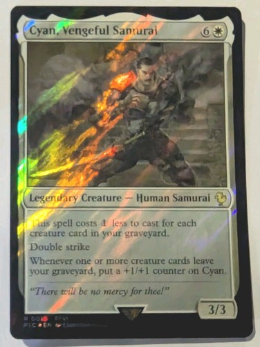 Cyan, Vengeful Samurai (Surge Foil) Commander: Final Fantasy - MTG RARE ...