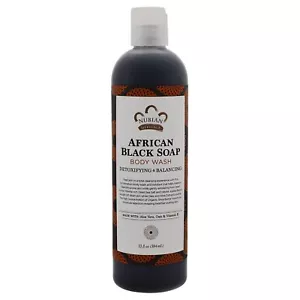 Nubian Heritage Body Wash African Black Soap, 13 Fluid Ounce - Picture 1 of 2