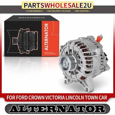 Alternator for Ford Crown Victoria Lincoln Town Car 200 Amp 12 Volt CW 6-Groove - Image 1 of 4