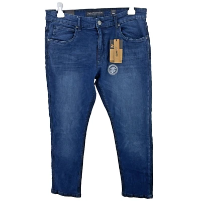 Crosshatch Men’s Jeans New Svelte, Slim Fit, Size 38S, Dark Wash - Image 1 of 4