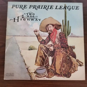 PURE PRAIRIE LEAGUE--Two Lane Highway--VINTAGE from 1975--not a re-issue - Picture 1 of 2