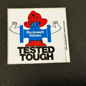 Aufkleber Decal Label Rockwell Ventile getestet harte Muskeln - Bild 1 von 3