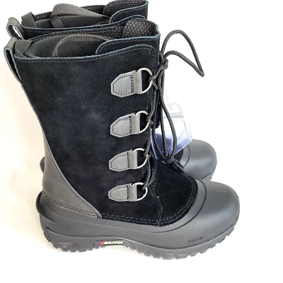 Botas de inverno femininas Baffin couro camurça preto cinza com cadarço KYLIE tamanho 7 novas sem caixa - Imagem 1 de 4