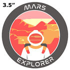Mars Explorer Astronaut 3.5" Car Truck Window Bumper Sticker Decal Souvenir