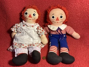 15 Zoll Vintage Knickerbocker Raggedy Ann Andy Puppen Stofftier - Bild 1 von 10