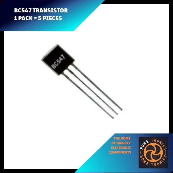 BC547 NPN Bipolar General Purpose Transistor BC547B TO-92 (1PK=5PCS) - Image 1 of 1