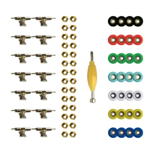 14 tuercas para camiones y 28 piezas para ruedas de rodamiento para accesorios de monopatín de 96 mm - Imagen 1 de 6