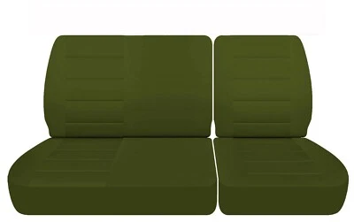 Se adapta a 88-91 Chevy C/K 1500 Pickup 40/60 fundas de asiento de banco delantero, sin reposacabezas Foto 1 de 4