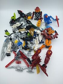 Lego Bionicle Figure Lot - 8911, 8988, 7136, 8975, 8973 Incomplete For Parts