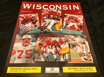 NEW 1999 Wisconsin Badgers vs Iowa Ron Dayne Heisman November 13 Game Mag-Mint - Image 1 of 2