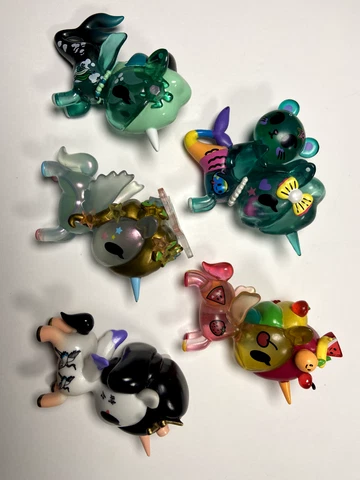 Tokidoki Vinyl Figure Lot of 5 Unicorno Mermicorno Star Fairy Cover