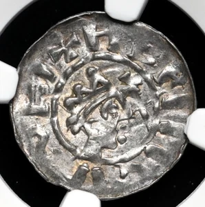 NETHERLANDS, Friesland-Dokkum. Bruno III, 1038-57, Silver Denar, NGC MS62 - Picture 1 of 4