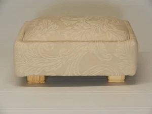 Deco Low Profile Footstool (in 6 fabrics)  - Picture 1 of 12