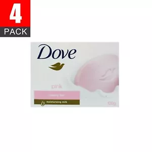 4 x Dove Beauty Cream Soap Bar Pink 100g - Picture 1 of 2