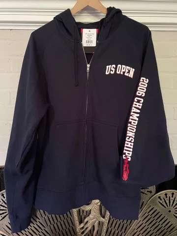 NWT 2006 US Open Tennis Championships Hoodie Sz M Navy Blue USTA Jones &Mitchell Cover