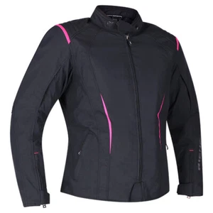 Richa Chloe 2 Textile Waterproof Motorcycle/Motorbike Jacket - Black/Pink - Picture 1 of 13