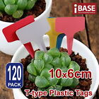 120X Plant Marker T-type Garden Labels Flexible Plastic Tag Nursery Seed 10x6 cm