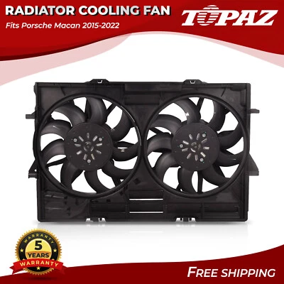 Conjunto de ventilador de refrigeración del radiador para Porsche Macan 2015-2022 95B121003E Foto 1 de 4