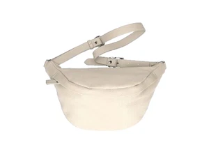 Taillentasche aus italienischem Echtleder - beige - Bild 1 von 4