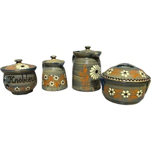 Rustic French Stoneware Pottery from Alsace - Handcrafted Heritage for Your Home - Picture 1 of 19