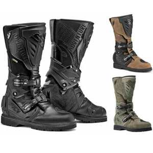 Sidi Adventure 2 Gore CE Waterproof Motorcycle Boots Touring Motorbike Black - Picture 1 of 17
