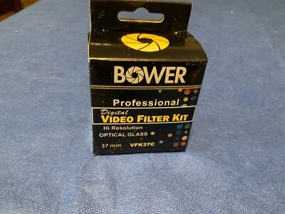 Bower Digital Filter Kit 37mm UV PL FLD DFK37C3 Three Lenses For Camera Unused - Image 1 of 3