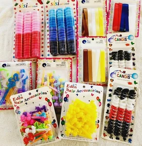 Vtg 90's Hair Clips Barrettes Ribbon Terry Ponytail Holder Scrunchie Y2k 90s Lot - Picture 1 of 11