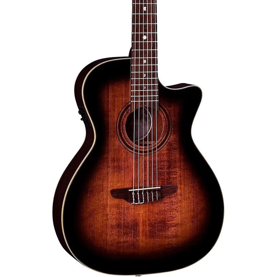 LUNA Art Vintage Nylon Solid Top Acoustic Electric Guitar - #art V Nyl E