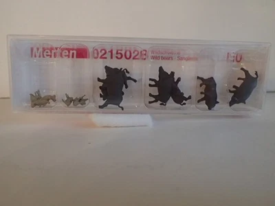 Preiser Merten Wildschweine Frischlingen 6+6 Tier Zoo Wald 0215028 1:87 OVP 6Fig