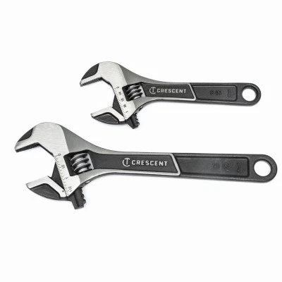 3 Pack - 2-Pc. Wide Jaw Adjustable Wrench Set, 6 & 10 In. - ATWJ2610VS - Bild 1 von 1