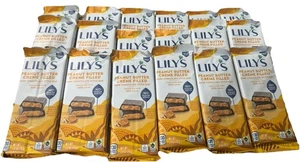 Lilys Dunkle Schokoladentafel 55 % Erdnussbutter 2,8 oz (18 Stück) ohne Zuckerzusatz - Bild 1 von 2