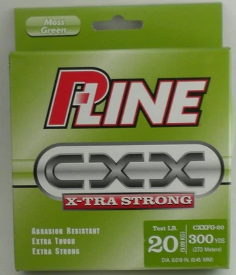 P-Line CXXFG-20 X-Tra Strong LINE 20 lb. Prueba 300 yd verde musgo Foto 1 de 3
