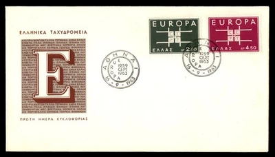 Mayfairstamps Greece FDC 1963 Europa Cept Combo First Day Cover aau_79213 - Image 1 of 2