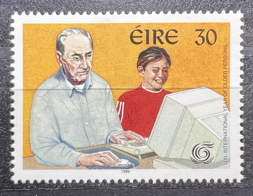 Irlanda 1999 ONU Año Internacional de las Personas Mayores EIRE Estampillas Irlandesas MNH Foto 1 de 1