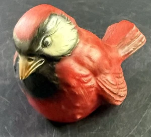 Estatuilla de porcelana vintage Goebel rojo cardenal pájaro pico abajo CV-74 Alemania Vb3 - Imagen 1 de 4