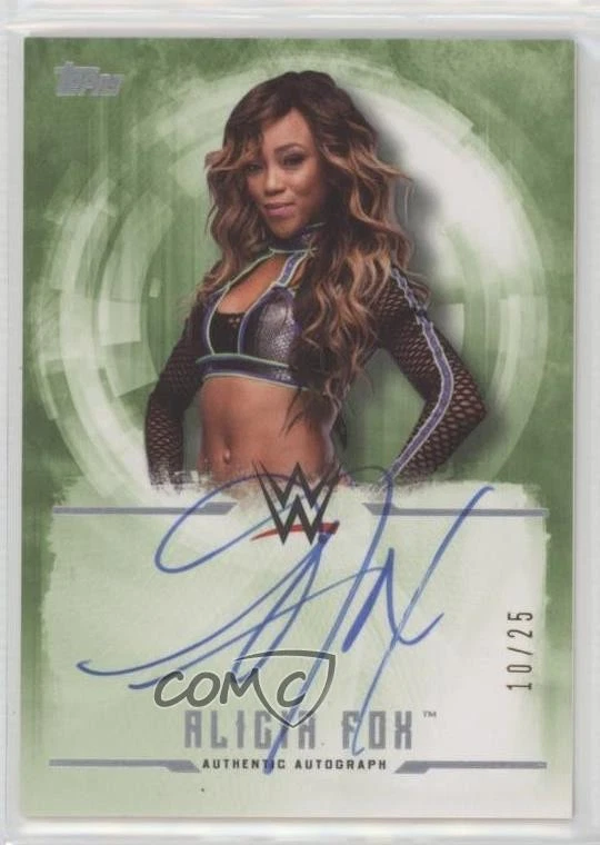 2017 Topps WWE Undisputed Auto Green /25 Alicia Fox #UA-AF Auto - Image 1 of 2