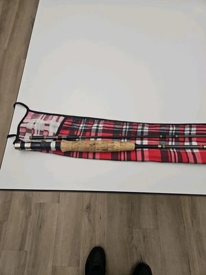 Varilla de mosca Fenwick HMG GFL-6F 8'6" 2 piezas vintage años 70 con calcetín de varilla Foto 1 de 4