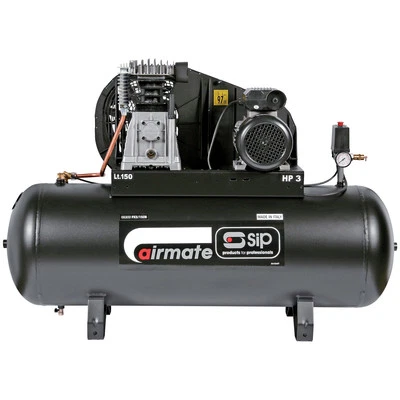 SIP Airmate Air Compressor PX3/150-SRB Belt Drive 230V 3HP 150L 10 Bar 16CFM - Image 1 of 4