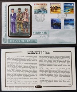 Guernsey Stamps: "The Memories of World War II - 1943" Benham FDC 2003 - Picture 1 of 3