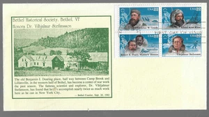 First Day Cover Arctic Explorers Kane Peary Henson Greely Stefansson VT Cachet - Picture 1 of 1