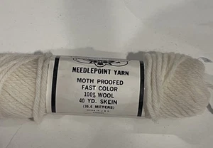 Elsa Williams Needlepoint Yarn Tapestry 100% Wool 40 Yard Skein Cream 805 VTG - Picture 1 of 3