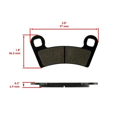 Caltric Rear Brake Pads for Polaris RZR XP 4 900 EPS 2015 2016 2017 2018 Foto 1 de 4
