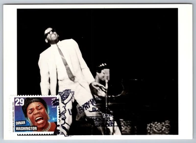 2858 Blues & Jazz Dinah Washington Maxi Card w/Ray Charles - Image 1 of 2